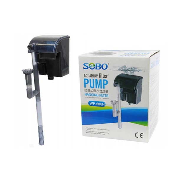 SOBO ΕΞΩΤΕΡΙΚΟ ΦΙΛΤΡΟ ΕΝΥΔΡΕΙΟΥ ΚΡΕΜΑΣΤΟ AQUARIUM PUMP HANGING WP-606H 1219-37